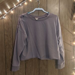 Mossimo Cropped Pullover Sweatshirt